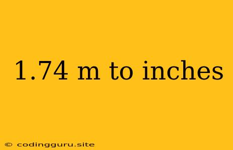 1.74 M To Inches