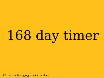 168 Day Timer