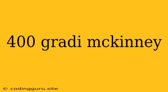 400 Gradi Mckinney