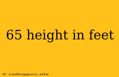 65 Height In Feet