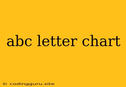 Abc Letter Chart