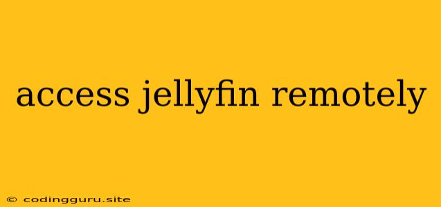 Access Jellyfin Remotely