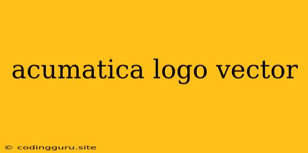 Acumatica Logo Vector