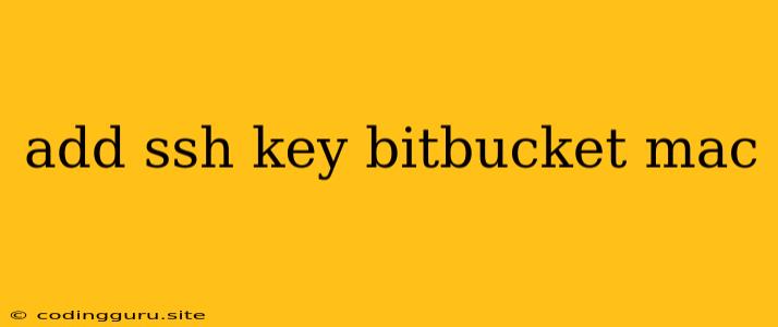 Add Ssh Key Bitbucket Mac