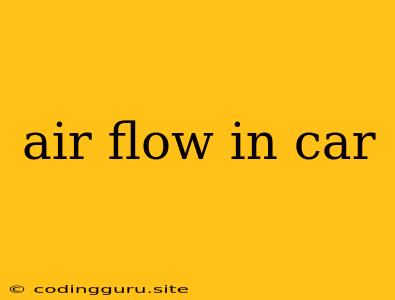 Air Flow In Car