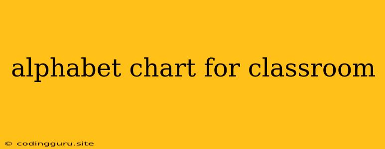 Alphabet Chart For Classroom