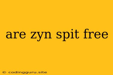 Are Zyn Spit Free