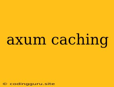 Axum Caching