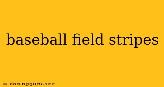 Baseball Field Stripes