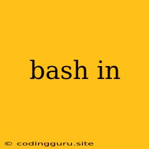 Bash In