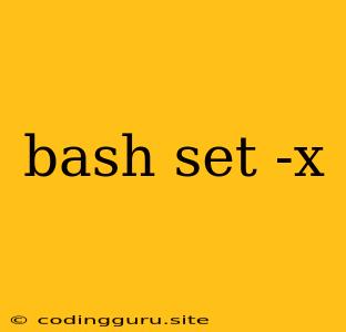 Bash Set -x