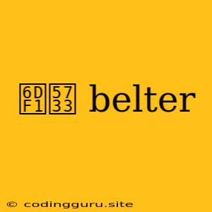 深圳 Belter