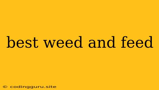 Best Weed And Feed