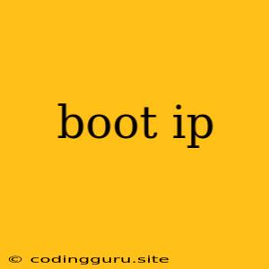 Boot Ip