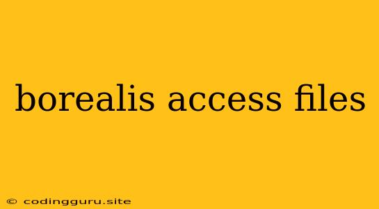 Borealis Access Files