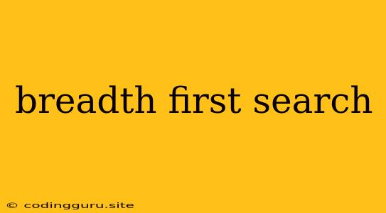 Breadth First Search