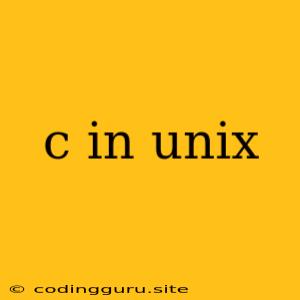 C In Unix