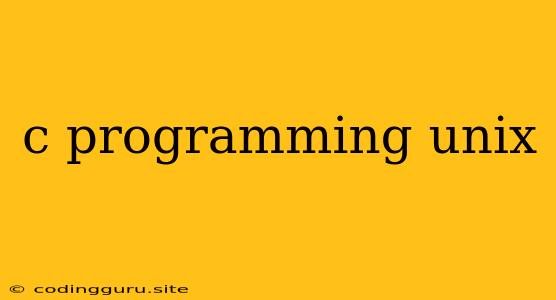 C Programming Unix