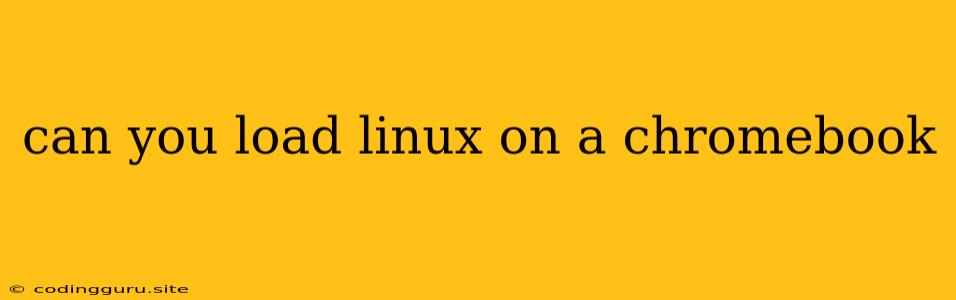 Can You Load Linux On A Chromebook