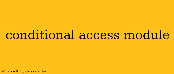 Conditional Access Module