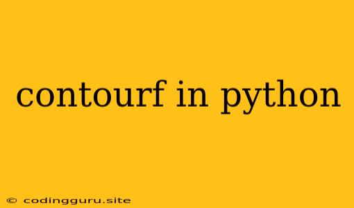 Contourf In Python