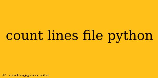 Count Lines File Python