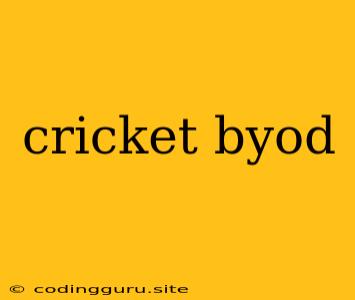 Cricket Byod