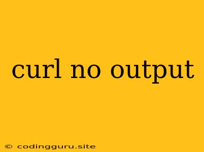 Curl No Output