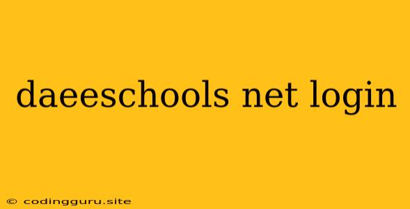 Daeeschools Net Login