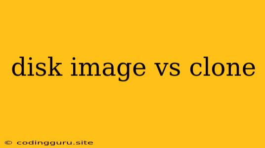 Disk Image Vs Clone