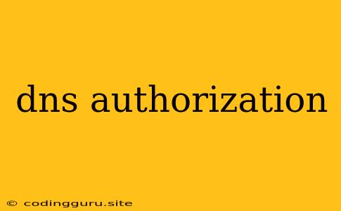 Dns Authorization