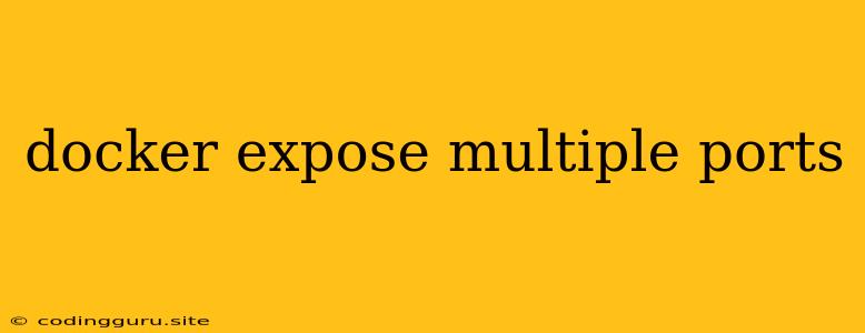 Docker Expose Multiple Ports