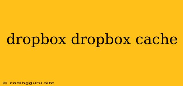 Dropbox Dropbox Cache