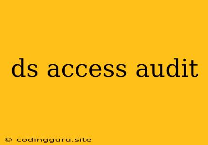 Ds Access Audit