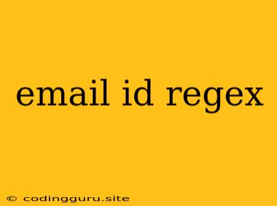 Email Id Regex