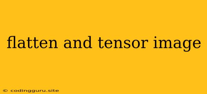 Flatten And Tensor Image