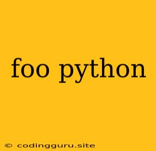 Foo Python