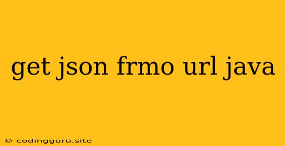 Get Json Frmo Url Java