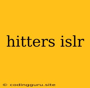 Hitters Islr