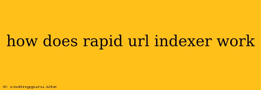 How Does Rapid Url Indexer Work