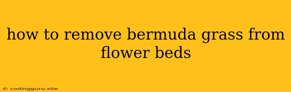 How To Remove Bermuda Grass From Flower Beds