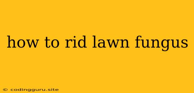 How To Rid Lawn Fungus