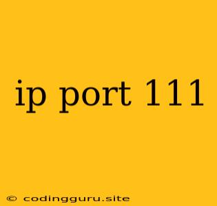 Ip Port 111