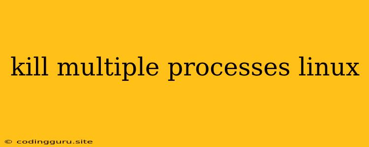 Kill Multiple Processes Linux