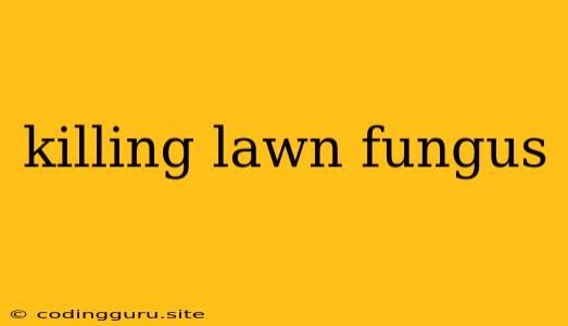 Killing Lawn Fungus