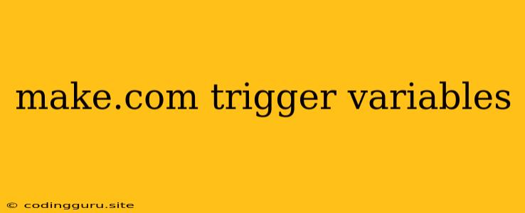 Make.com Trigger Variables