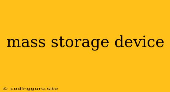 Mass Storage Device