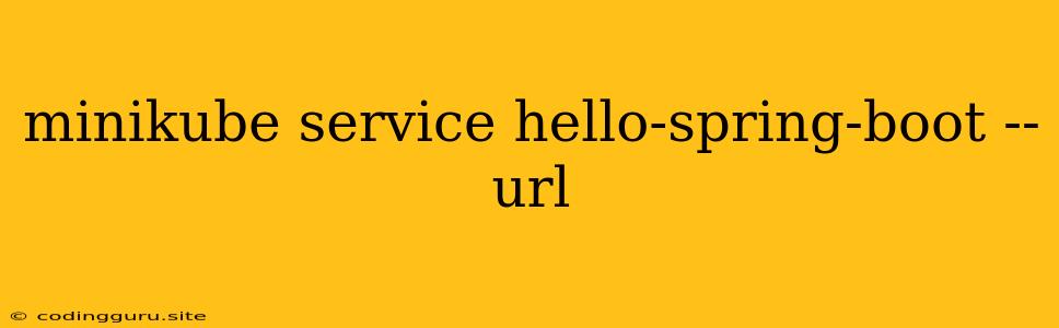 Minikube Service Hello-spring-boot --url