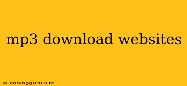 Mp3 Download Websites