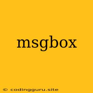 Msgbox